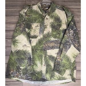 Vintage Prairie Ridge Ghost Camo Hunting Shirt Mens Size 2XL Outdoor Heavyweight